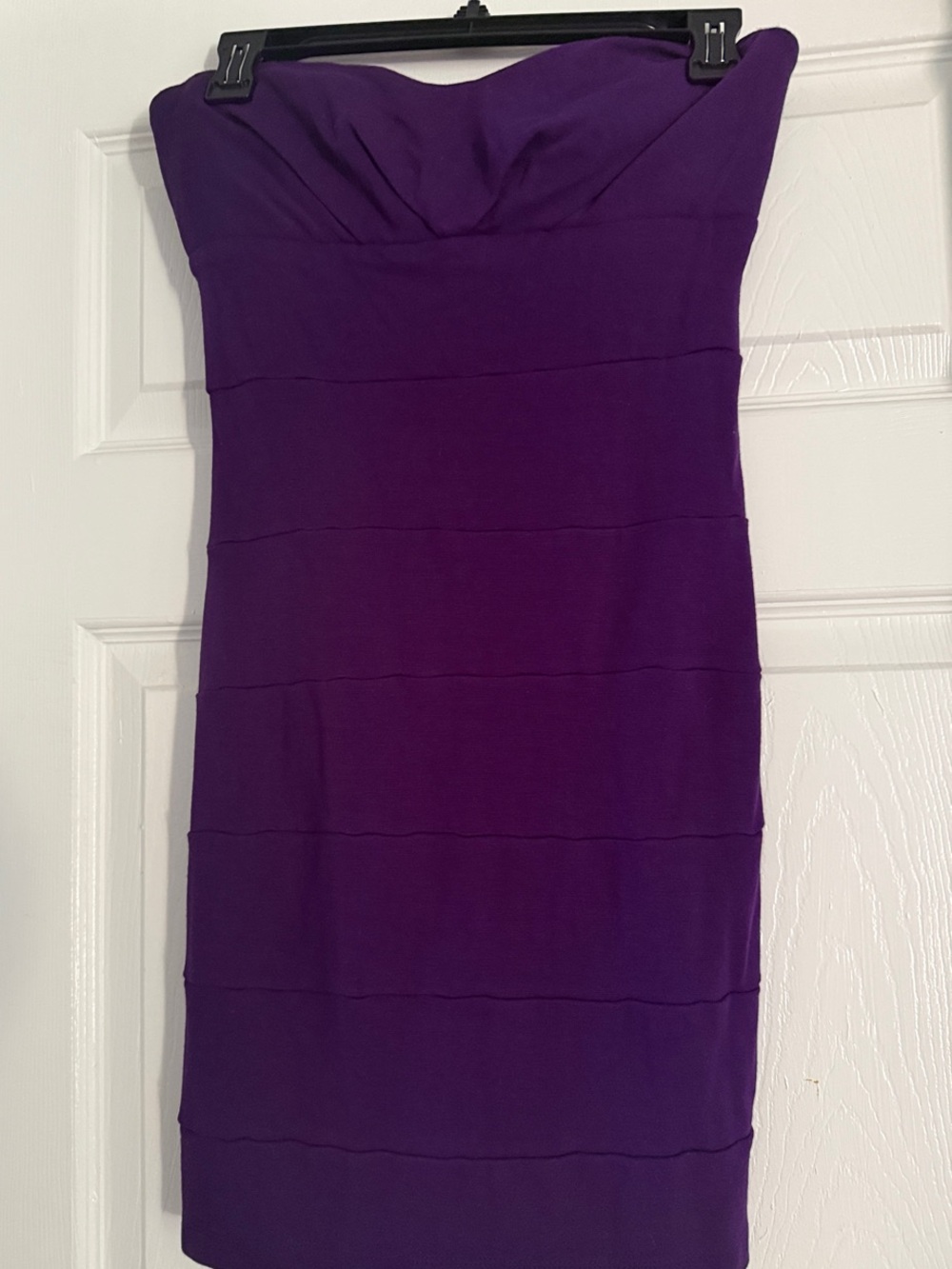 Forever 21 Strapless Purple Bandage-Style Dress
